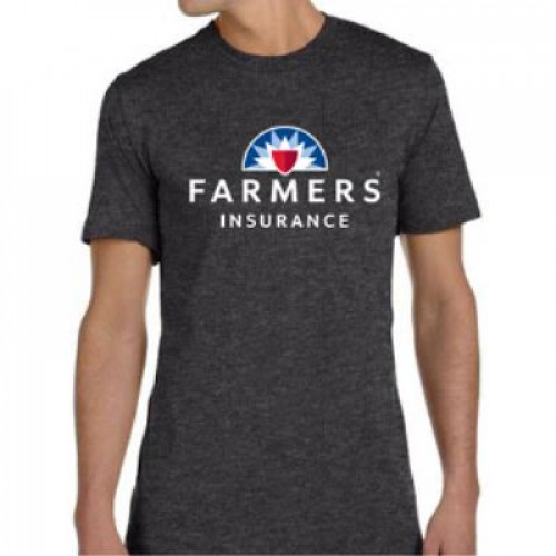 Dark Grey Unisex Super Soft Screen Printed Tee