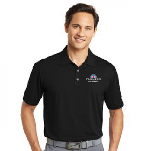 Mens Black Nike Polo