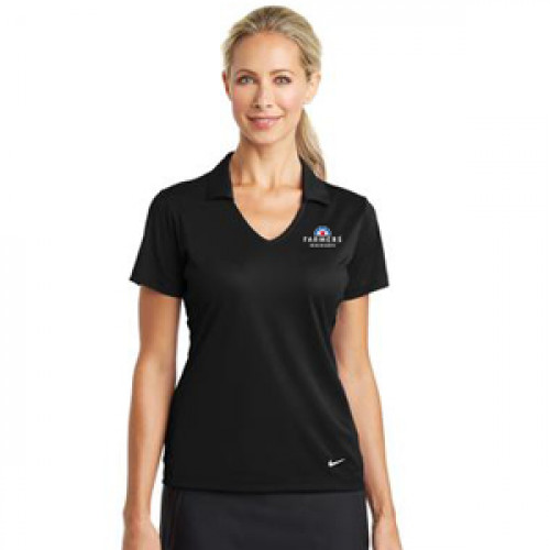 Ladies Black Nike Polo