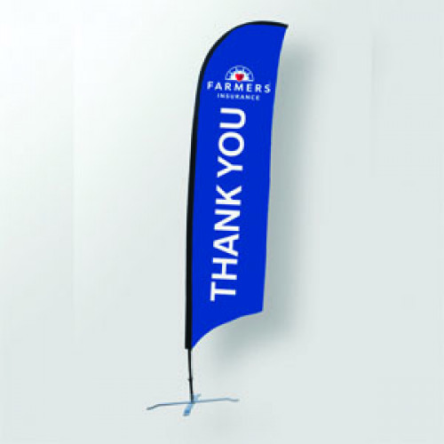 Double Sided Feather Flag - THANK YOU