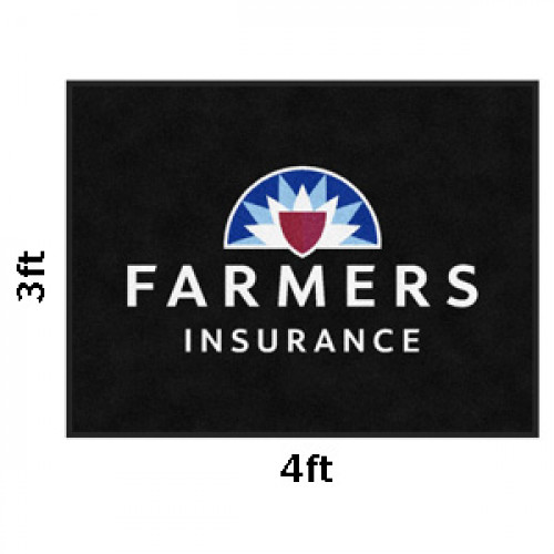3 x 4 Black Floor Mat
