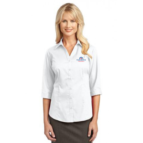 White Ladies 3/4 Sleeve Blouse