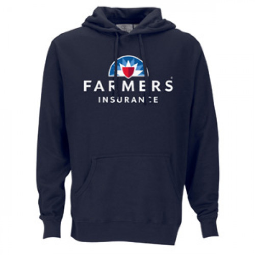 Navy Premium Lightweight Fleece Pullover Hoodie