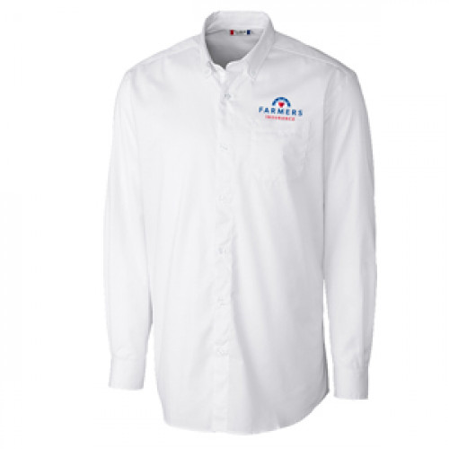 Men's Long Sleeve Stain Resistant Twill - CLOSEOUT