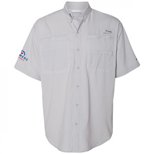 Columbia Short Sleeve Button Down - Grey