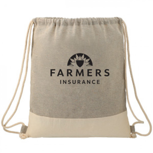 Recycled Cotton Drawstring Bag