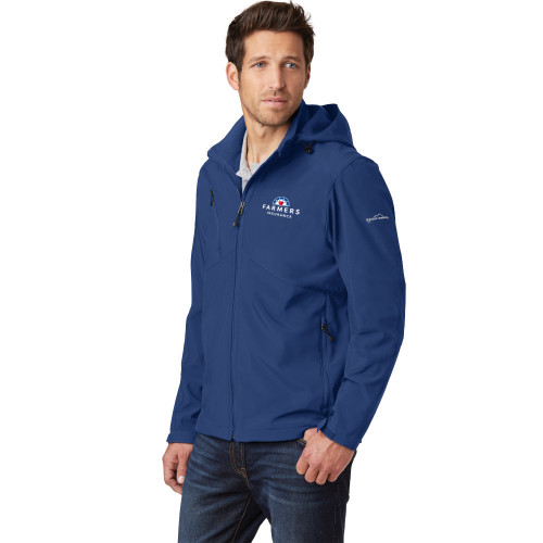 Mens Eddie Bauer Soft Shell Parka - Blue