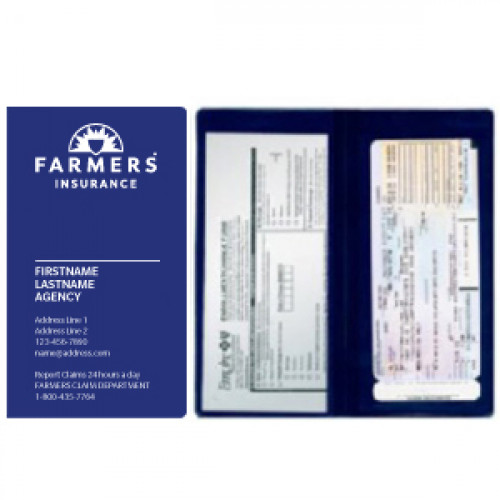 Custom 6 1/4" x 3 5/8" Registration Holder (Pack of 50)