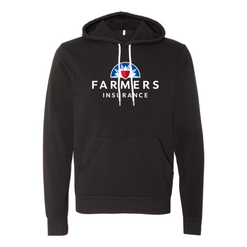 Unisex Black Sponge Fleece Hoodie