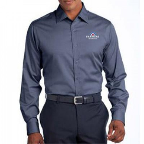 Men's Slim Fit Vintage Navy Oxford - CLOSEOUT