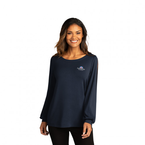 Ladies Jewel Neck Top