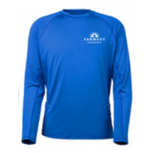 Long Sleeve Royal Blue Performance Wicking Shirt