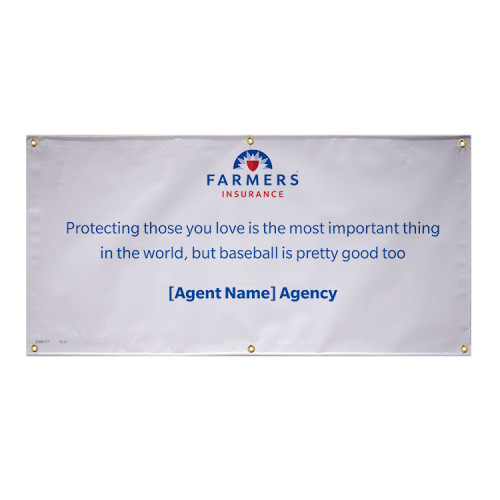 Custom Life Insurance Baseball Banner – V1 English