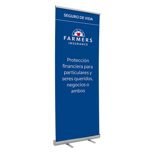 Farmers Life Insurance Retractable Banner - SPANISH